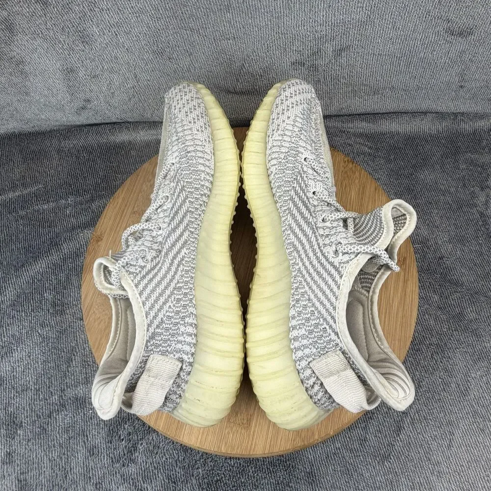 Adidas Yeezy Boost 350 V2 Shoes Mens Size 8.5 Gray Knit Sneakers Static EF2905